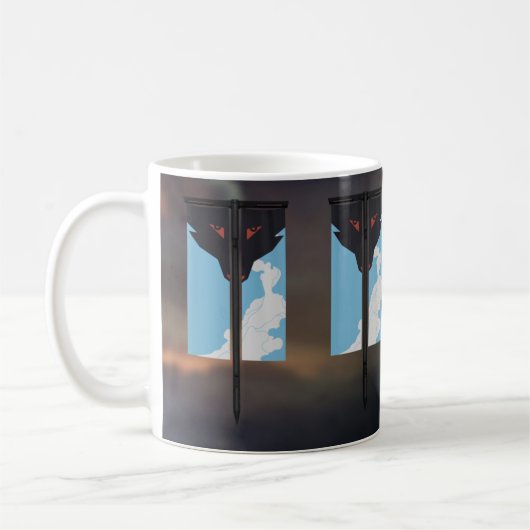 Sternfreunde vape Wolffahne Kaffeetasse (Links)