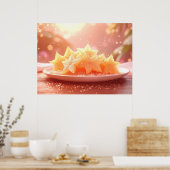 STERNFRUCHT - CARAMBOLE - EXOTISCHE FRÜCHTE POSTER (Küche)