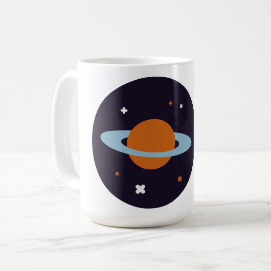 Sterngalaxie des Planeten-Orbit-Universums Kaffeetasse (Vorderseite Links)