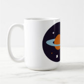 Sterngalaxie des Planeten-Orbit-Universums Kaffeetasse (Links)