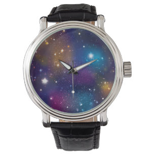 Sterngalaxie-Druck-Uhr Armbanduhr