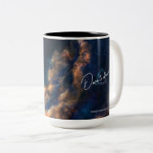 Sterngalaxie kosmisches Geschäft Zweifarbige Tasse (VorderseiteRechts)
