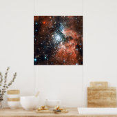 Sternhaufen bricht im neuen Hubble-Bild ins Leben Poster (Küche)
