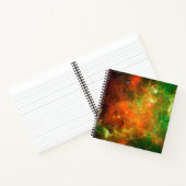 Sternhaufen im nordamerikanischen Nebel. Notizblock (Innenseite)