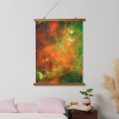 Sternhaufen im nordamerikanischen Nebel. Wandteppich Mit Holzrahmen (Schlafzimmer)