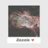 Sternhaufen im Zentrum des Flammennebels. Aufkleber (Blatt)