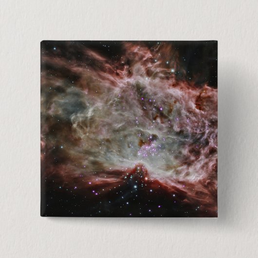 Sternhaufen im Zentrum des Flammennebels. Button (Vorderseite)