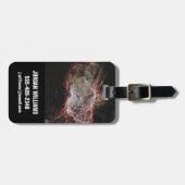 Sternhaufen im Zentrum des Flammennebels. Gepäckanhänger (Vorderseite horizontal)