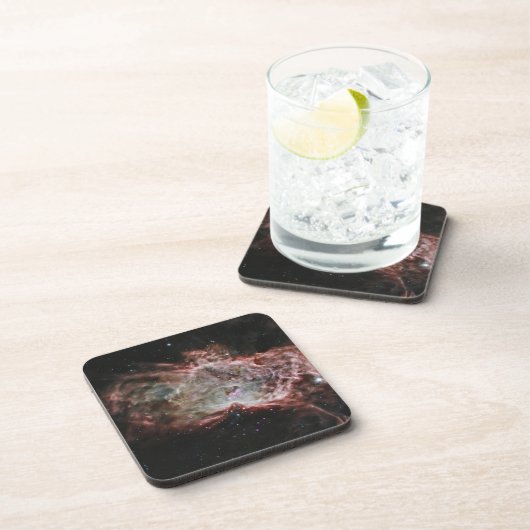Sternhaufen im Zentrum des Flammennebels. Getränkeuntersetzer (Rechte Seite)