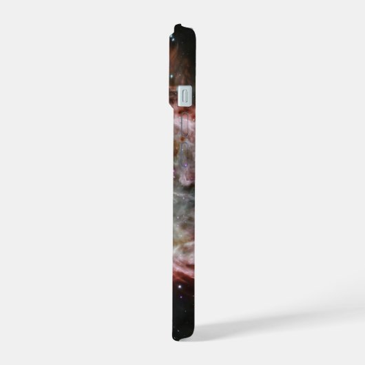 Sternhaufen im Zentrum des Flammennebels. iPhone 15 Hülle (Linke Seite)
