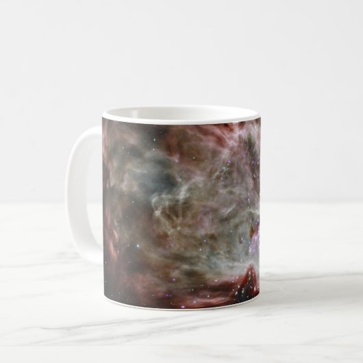 Sternhaufen im Zentrum des Flammennebels. Kaffeetasse (Vorderseite Links)