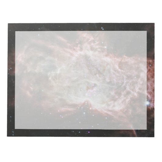 Sternhaufen im Zentrum des Flammennebels. Notizblock (Vorderseite)