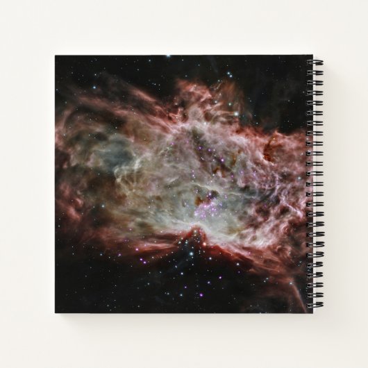 Sternhaufen im Zentrum des Flammennebels. Notizblock (Rückseite)