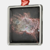 Sternhaufen im Zentrum des Flammennebels. Ornament Aus Metall (Links)