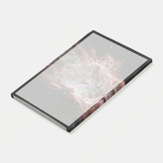 Sternhaufen im Zentrum des Flammennebels. Post-it Klebezettel (angewinkelt)