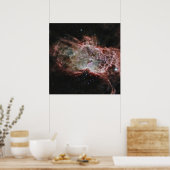 Sternhaufen im Zentrum des Flammennebels. Poster (Küche)