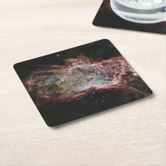Sternhaufen im Zentrum des Flammennebels. Rechteckiger Pappuntersetzer (angewinkelt)