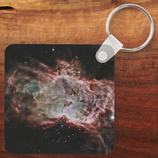 Sternhaufen im Zentrum des Flammennebels. Schlüsselanhänger (Rückseite)
