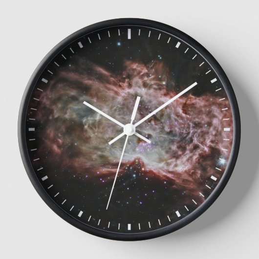 Sternhaufen im Zentrum des Flammennebels. Uhr (Vorderseite)
