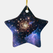 Sternhaufen NGC 3603 (Hubble) Keramik Ornament (Hinten)