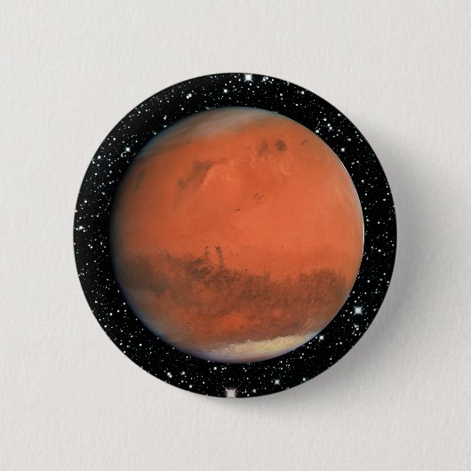 Sternhintergrund ~ DER PLANETEN-MARS wahre Farb Button (Vorderseite)