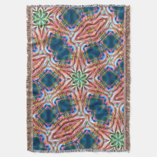 Sternkaleidoskop in rauer Textur, verbrannter Lach Decke (Vorderseite Vertikal)