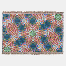 Sternkaleidoskop in rauer Textur, verbrannter Lach Decke