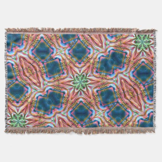 Sternkaleidoskop in rauer Textur, verbrannter Lach Decke (Vorderseite)