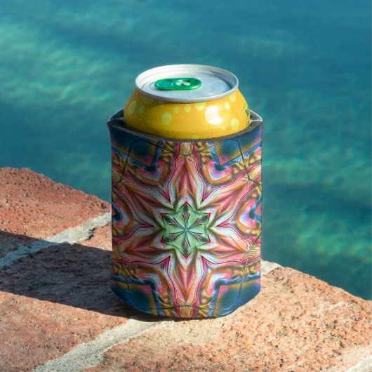 Sternkaleidoskop in rauer Textur, verbrannter Lach Dosenkühler (In Situ Pool)