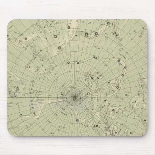 Sternkarte der Nordpolarregion Mousepad (Vorne)