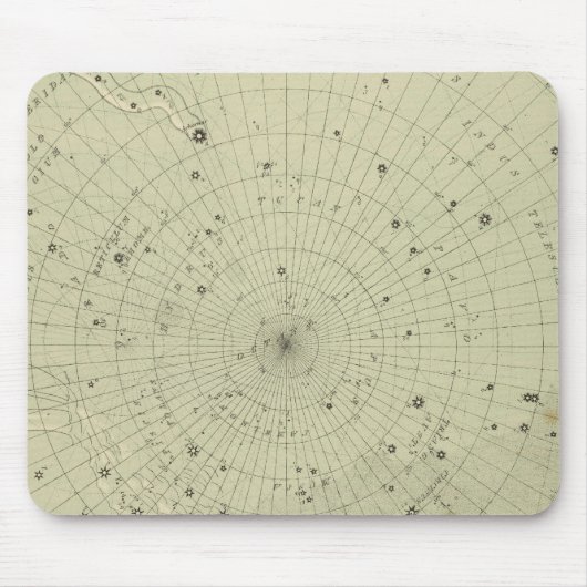 Sternkarte der Südpolarregion Mousepad (Vorne)
