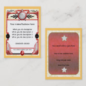 Sternkarte Visitenkarte (Vorne/Hinten)