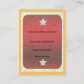 Sternkarte Visitenkarte (Rückseite)