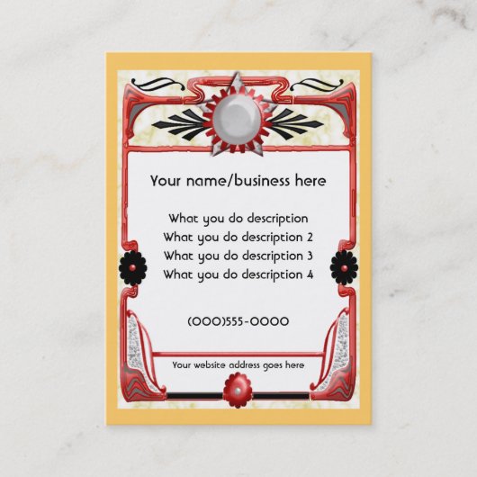 Sternkarte Visitenkarte (Vorderseite)