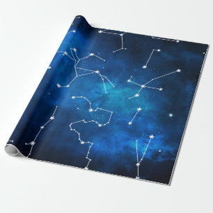 Sternkarten-Konstellation Astronomie-Liebhaber Geschenkpapier