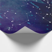 Sternkarten-Sternbilder Astronomie Geschenkpapier (Ecke)