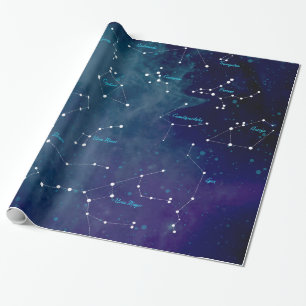 Sternkarten-Sternbilder Astronomie Geschenkpapier