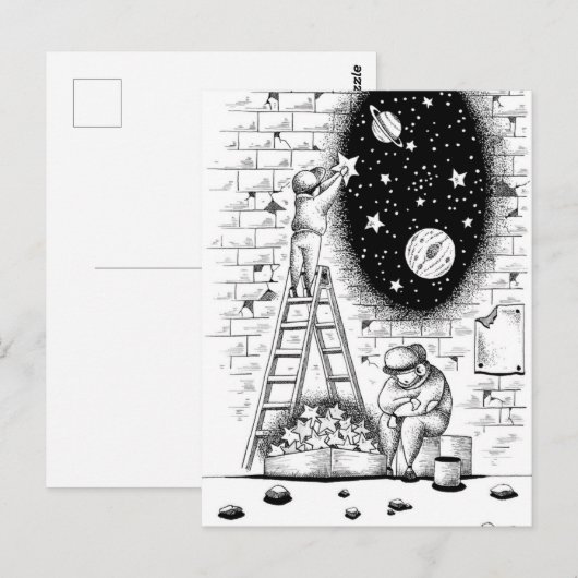 Sternkollektor Postkarte (Vorne/Hinten)