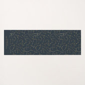 Sternkonstellation Gold und Marineblau Yogamatte (Rückseite (Horizontal))