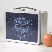 Sternkonstellation und Sternzeichen mit Sternen Metall Lunch Box (Beispiel)