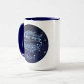 Sternkonstellation und Sternzeichen mit Sternen Tasse (Vorderseite Links)