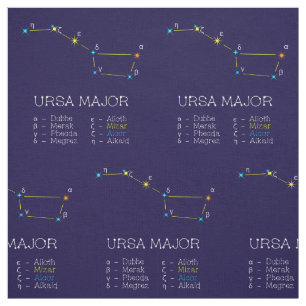 Sternkonstellation Ursa major Stoff