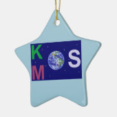 Sternkosmos Keramik Ornament (Links)