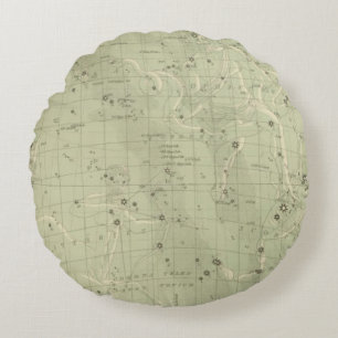 Sternkundliche Karte 2 Rundes Kissen