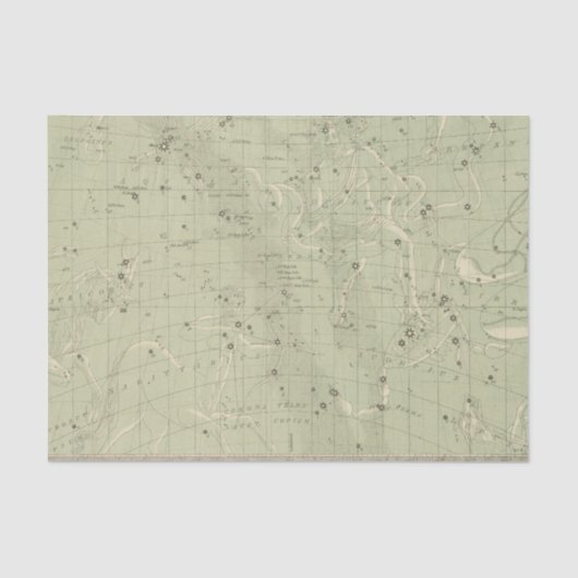 Sternkundliche Karte 2 Seidenpapier (Vorderseite)