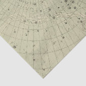 Sternkundliche Karte des Südpolargebiets Seidenpapier (Ausschnitt)