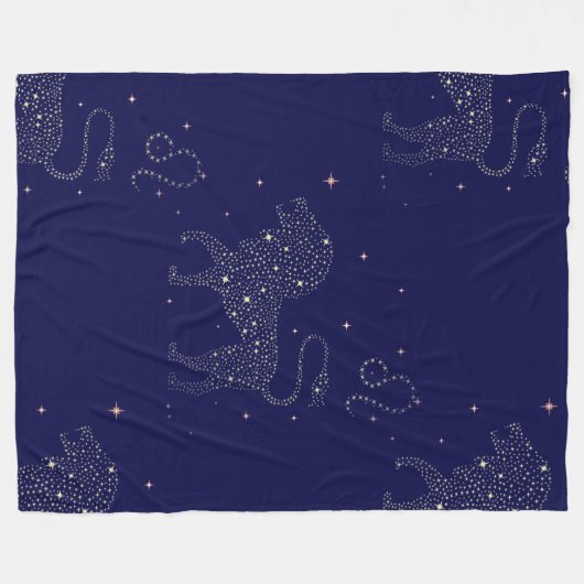 Sternleo-Decke Fleecedecke (Vorderseite (Horizontal))