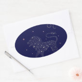 Sternleo Ovaler Aufkleber (Umschlag)