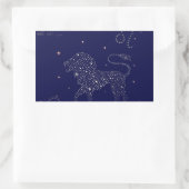 Sternleo Rechteckiger Aufkleber (Tasche)