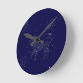 Sternleo Runde Wanduhr (Winkel)